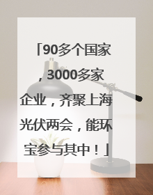 90多个国家，3000多家企业，齐聚上海光伏两会，能环宝参与其中！